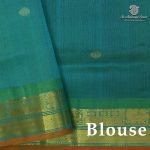 Silk Cotton Sarees Korvai – Dark Indigo SAS0038481 - Image 2