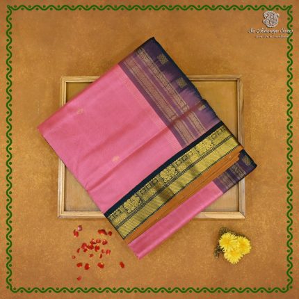 Silk Cotton Sarees Korvai – Tulip Pink SAS0038482