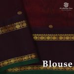 Silk Cotton Sarees Korvai – Rust SAS0038484 - Image 2