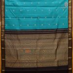 Pure Silk Sarees - Caribbean Aqua SASPS38500 - Image 3