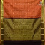 Pure Silk Sarees - Rust Orange SASPS38502 - Image 3