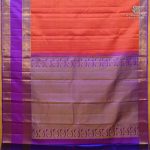 Pure Silk Sarees - Dual Shade Orange with Pink SASPS38503 - Image 3