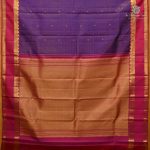 Pure Silk Sarees - Dual Shade Dark Purple SASPS38513 - Image 3