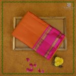 Pure Silk Sarees - Dual Shade Orange With Pink SASPS38521