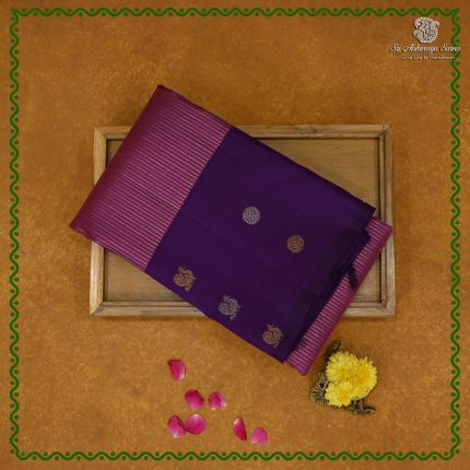 Pure Silk Sarees - Dark Lilac SASPS38526