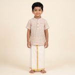 UGA Kids Kurta - Beige SASK0038531