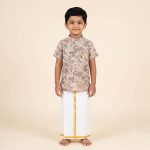 UGA Kids Kurta - Beige SASK0038535