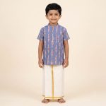 UGA Kids Kurta - Blue SASK0038536