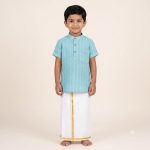 UGA Kids Kurta - Light Blue SASK0038539