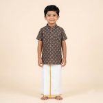 UGA Kids Kurta - Dark Gray SASK0038545