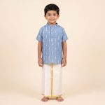 UGA Kids Kurta - Blue SASK0038547