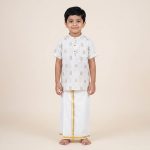 UGA Kids Kurta - Off White SASK0038550