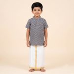 UGA Kids Kurta - Dark Blue SASK0038554