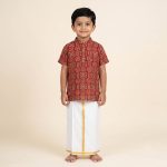 UGA Kids Kurta - Maroon SASK0038559