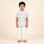 UGA Kids Kurta - Off White SASK0038571