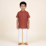 UGA Kids Kurta - Maroon SASK0038573