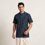 UGA Men's Kurtas - Dark Blue SASK0038575