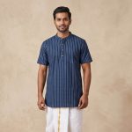 UGA Men's Kurtas - Dark Blue SASK0038576