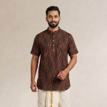 UGA Men's Kurtas - Dark Brown SASK0038580