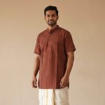 UGA Men's Kurtas - Dark Brown SASK0038585