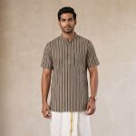 UGA Men's Kurtas - Off White and Gray SASK0038592