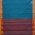 Kuravalli Cotton Sarees - Peacock Blue SASC38597 - Image 3
