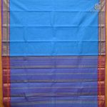 Kuravalli Cotton Sarees - Cerulean Blue SASC38602 - Image 3