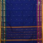 Kuravalli Cotton Sarees - Dark Navy Blue SASC38611 - Image 2