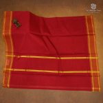 Devendra Cotton Sarees - Kumkum Red SASDC38617 - Image 2