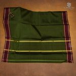 Devendra Cotton Sarees - Black Olive Green SASDC38618 - Image 2
