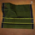 Devendra Cotton Sarees - Black Olive Green SASDC38620 - Image 2