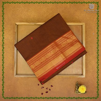 Chettinad Cotton Sarees - Dual Shade Brown SASC38630