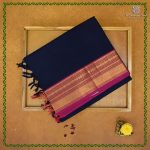 Chettinad Cotton Sarees - Dark Navy Blue SASC38631