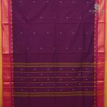 Chettinad Cotton Sarees - Wine Purple SASC38632 - Image 2