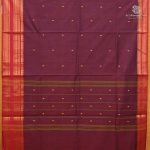 Chettinad Cotton Sarees - Dual Shade Maroon SASC38634 - Image 2