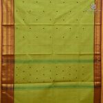 Chettinad Cotton Sarees - Dual Shade Lemon Green SASC38636 - Image 2