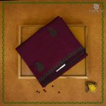Semi Silk Cotton Printed Sarees – Wine Purple SASPC38650