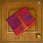 Semi Silk Cotton Printed Sarees – Dark Majenta SASPC38654