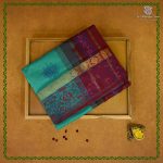 Semi Silk Cotton Printed Sarees – Aqua Green SASPC38658