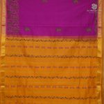 Semi Silk Cotton Printed Sarees – Neon Purple SASPC38659 - Image 3