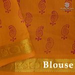 Semi Silk Cotton Printed Sarees – Neon Purple SASPC38659 - Image 2