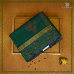 Semi Silk Cotton Printed Sarees – Dual Shade Green SASPC38663