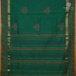 Semi Silk Cotton Printed Sarees – Dual Shade Green SASPC38663 - Image 3