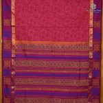 Semi Silk Cotton Printed Sarees – Dual Shade Pink SASPC38664 - Image 3