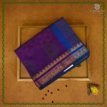 Semi Silk Cotton Printed Sarees – True Purple SASPC38665