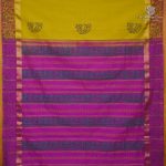Semi Silk Cotton Printed Sarees – Mustard Yellow SASPC38667 - Image 3