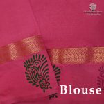 Semi Silk Cotton Printed Sarees – Ivory SASPC38669 - Image 2