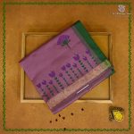 Semi Silk Cotton Printed Sarees – Dark Lilac SASPC38670