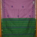 Semi Silk Cotton Printed Sarees – Dark Lilac SASPC38670 - Image 3
