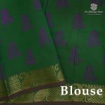 Semi Silk Cotton Printed Sarees – Dark Lilac SASPC38670 - Image 2